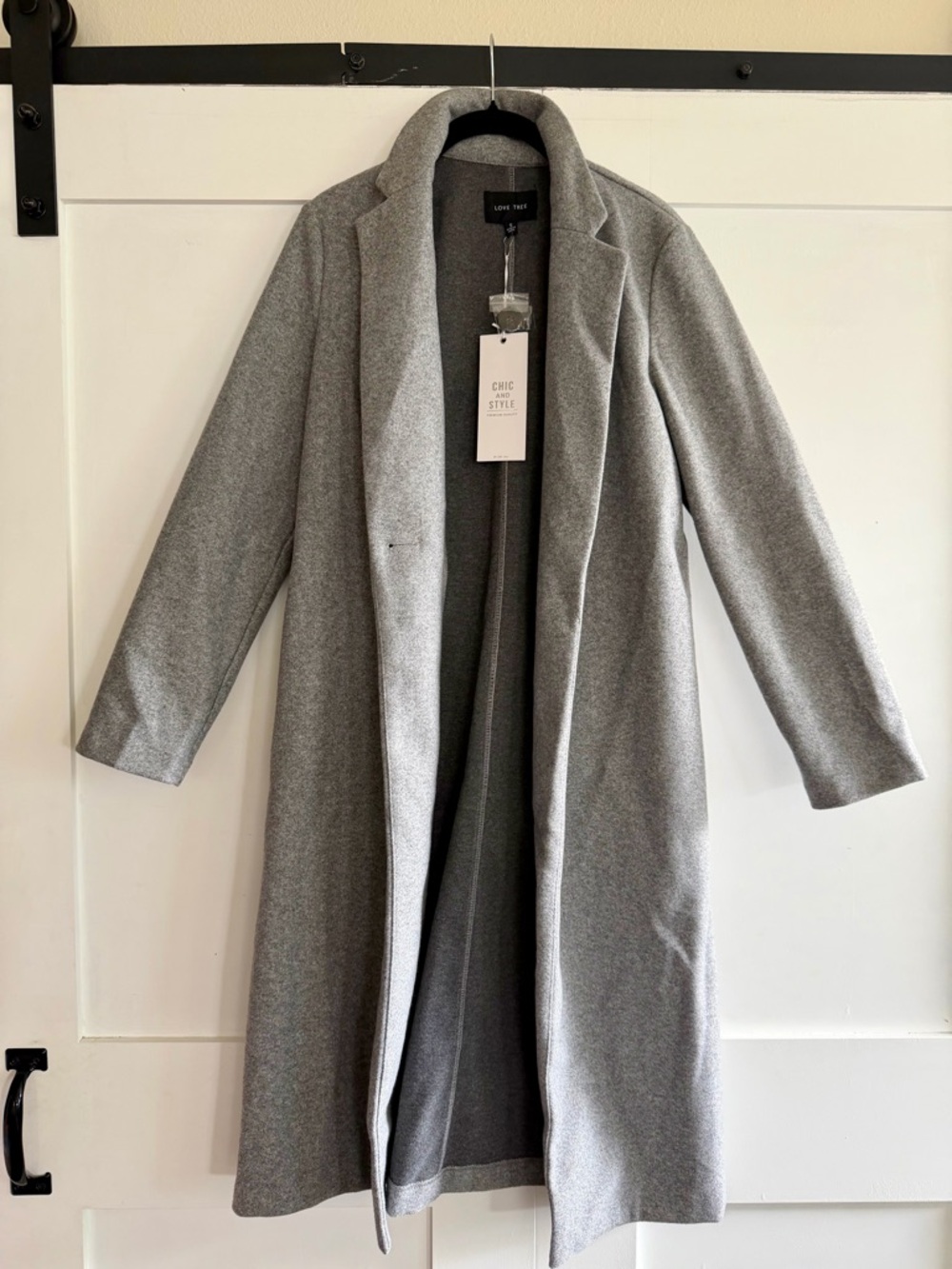 Love Tree Gray Chic and Style Crewneck Sweater - Picture 2 of 7
